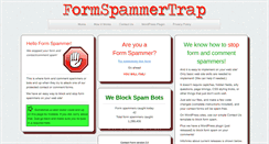 Desktop Screenshot of formspammertrap.com